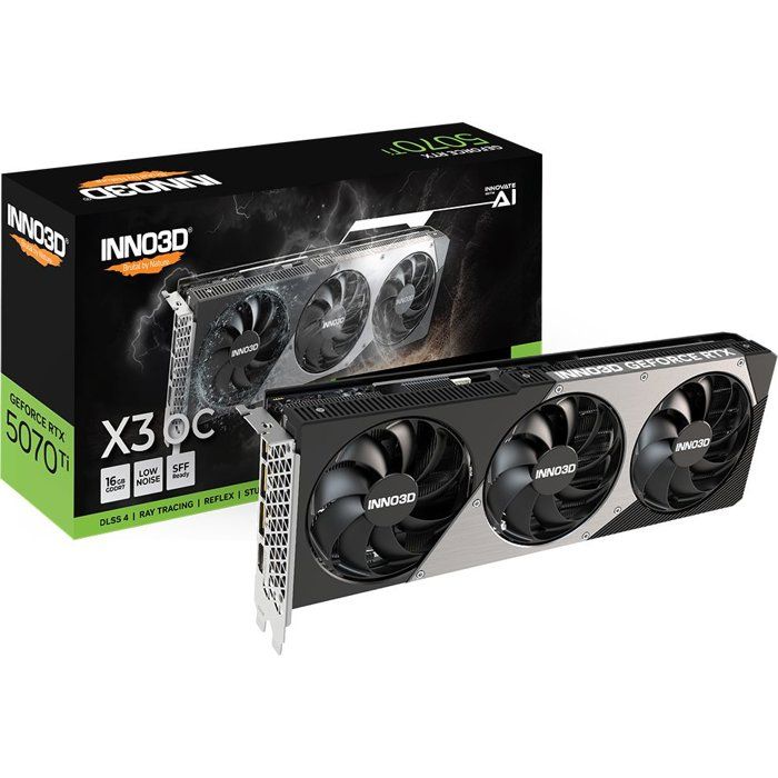 INNO3D – Carte graphique – NVIDIA RTX 5070Ti X3 OC – N507T3-16D7X-176068N – 16Go