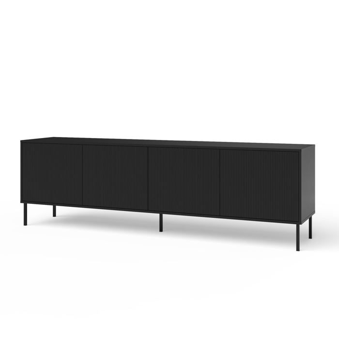 Buffet 4 portes BUDAPEST-S noir Buffet 4 portes BUDAPEST-S noir