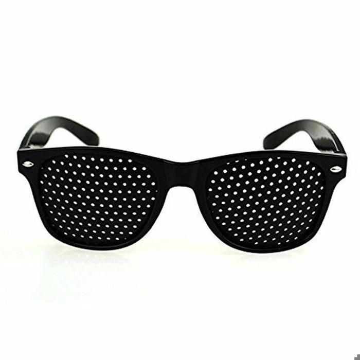 Meilleurs prix pour Lunettes à grille/lunettes à trou pour lentraînement des yeux et la relaxation en lot de 2 lunettes à grille avec branches