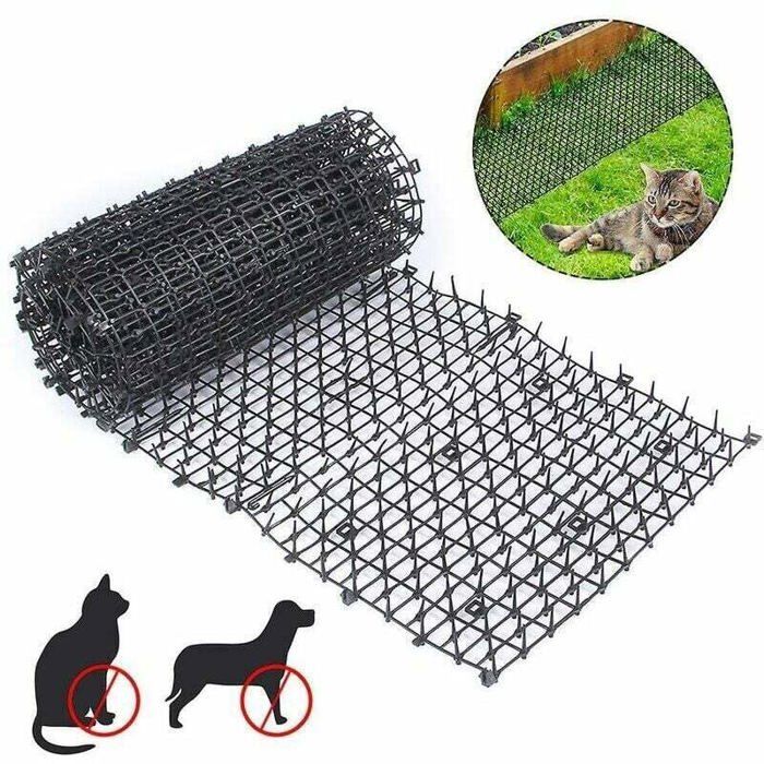 200 x 30 cm Tapis Anti-Chat avec Pointes Empêcher Les Animaux de Sapprocher Tapis Anti-Chat dEpine Grille de Jardin Anti Chiens