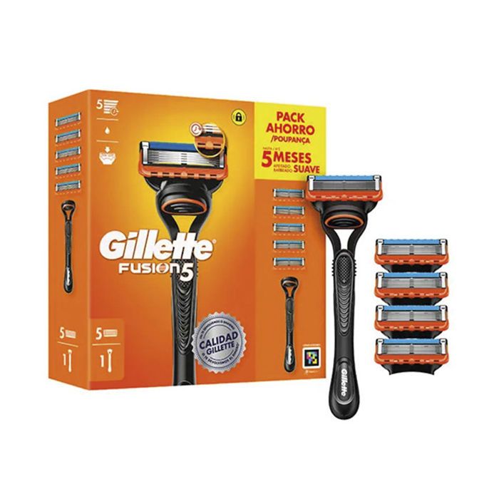 Lames de Rasoir Rasoir GILLETTE FUSION 5 + 5 recharges