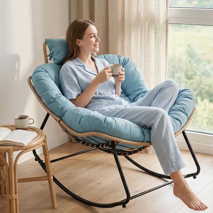 Fauteuil à bascule œuf - Fauteuil de balcon - Assise