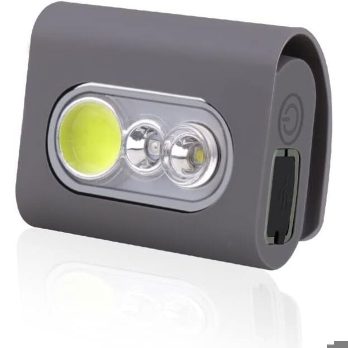Lampe de course LED - DEMA - 2000 lumens - Clip magnétique puissant - 5 modes déclairage - Rechargeable - Étanche