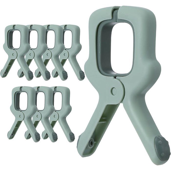 Pinces Pour Serviette De Plage Antidérapantes Et Coupe-Vent Lot De 8 Grandes Pinces Plastique Pour Transat Piscine