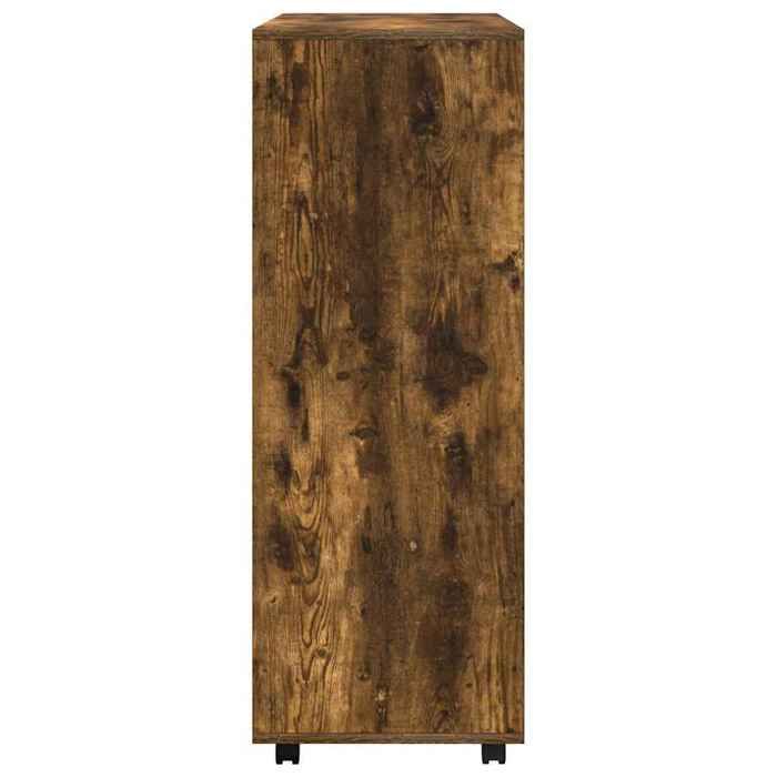 (45102)Moderne Garde-robe - VIDAXL - bois dingénierie - robe à roulettes - chêne fumé - Anti lhumidité - pour Chambre - 80x40x