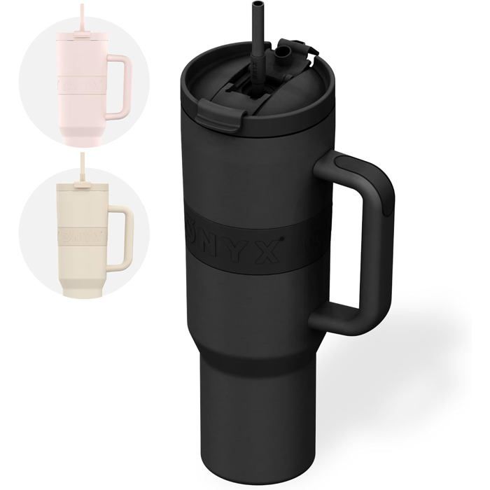 Gourde isotherme avec paille  - Capacité 12L - Acier inoxydable - Double paroi - Anti-fuite - Antidérapante