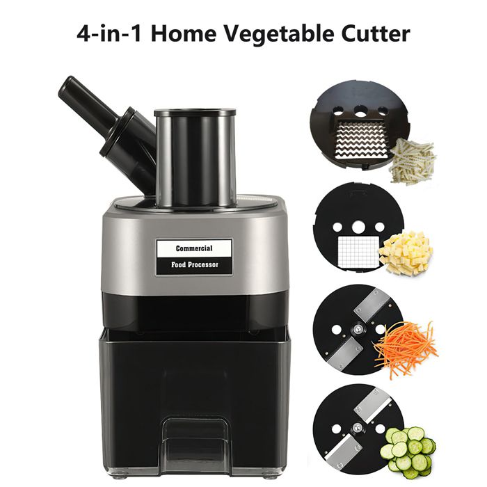 Hachoir Légumes 100W Silencieux 180 Tr/min Lames Inox Pour Carottes Pommes & Tofu