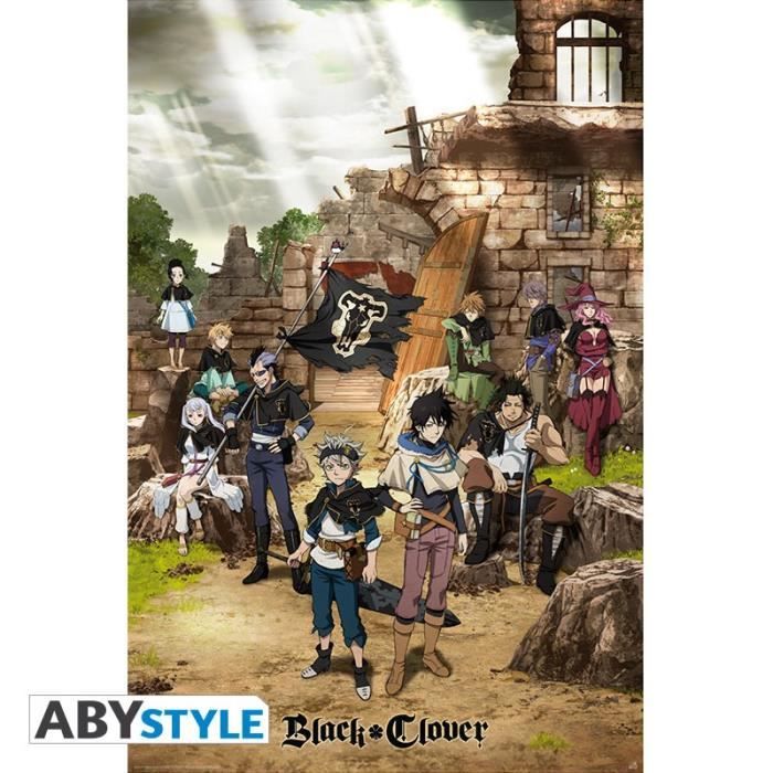 Black Clover Poster Compagnie Taureau Noir Yuno 91 5x61 Cdiscount Maison