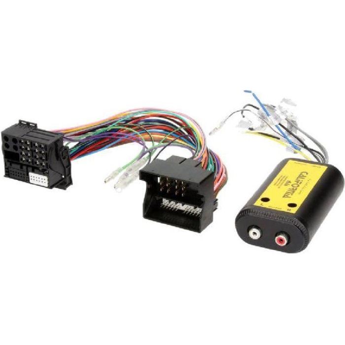 Adaptateur ajout ampli sur systeme origine - Fakra 2 canaux et Remote - BMW Ford Mercedes Seat Skoda VW