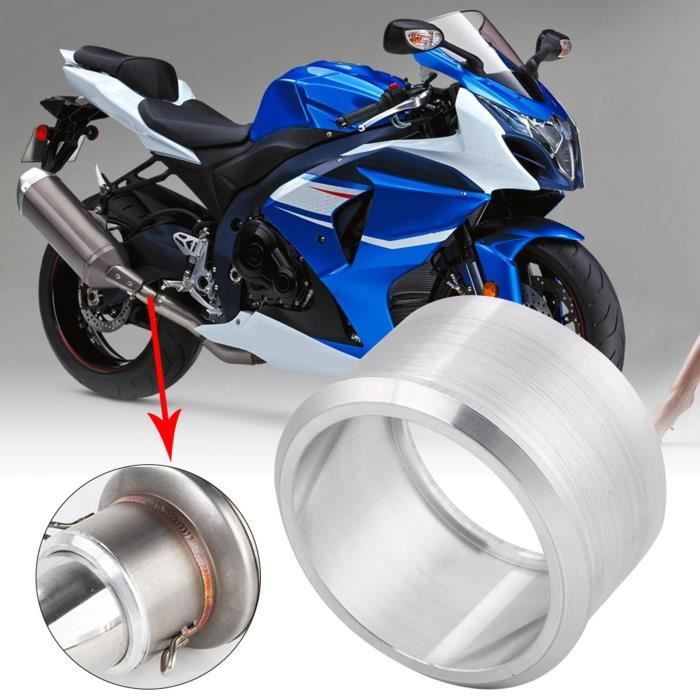 Adaptateur Échappement Moto Aluminium 51mm à 60mm - Connecteur Silencieux Universel Kimiss