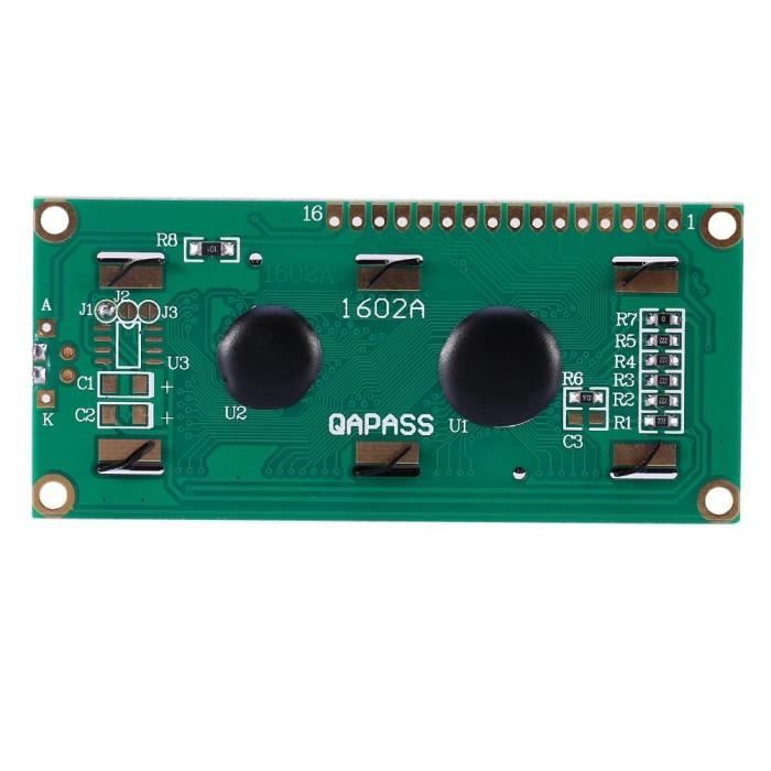 Akozon module d'affichage LCD à écran bleu 1602 écran bleu du module d ...