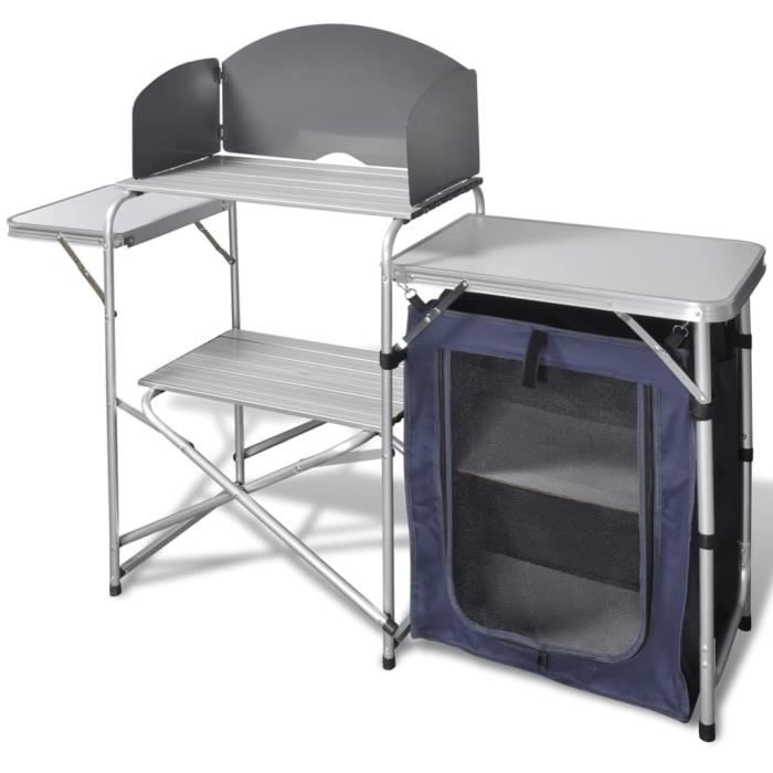 VEVOR Cuisine de Camping Table de Camping Pliable en Alu avec