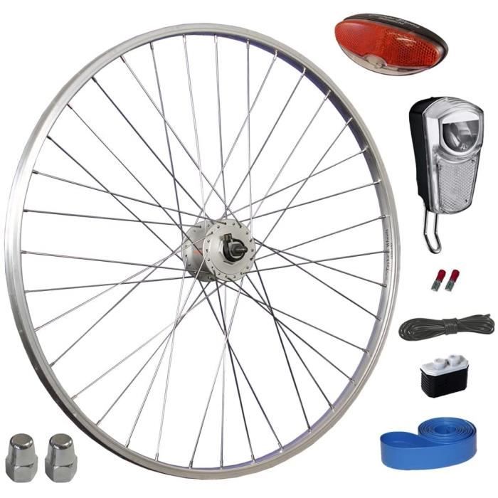 Roue velo top moyeu dynamo
