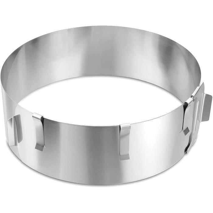 Set De 4 Cercles à Tarte En Inox - 6, 10, 15 Et 20 Cm - Parfaits Pour Pâtisseries Et Quiches