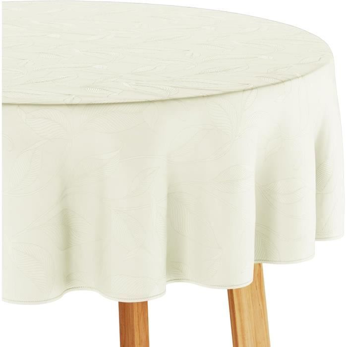 Filumi Nappe Rectangle 110x200cm Bleu Marine - Motif Zigzag Vert - Imperméable - Jacquard