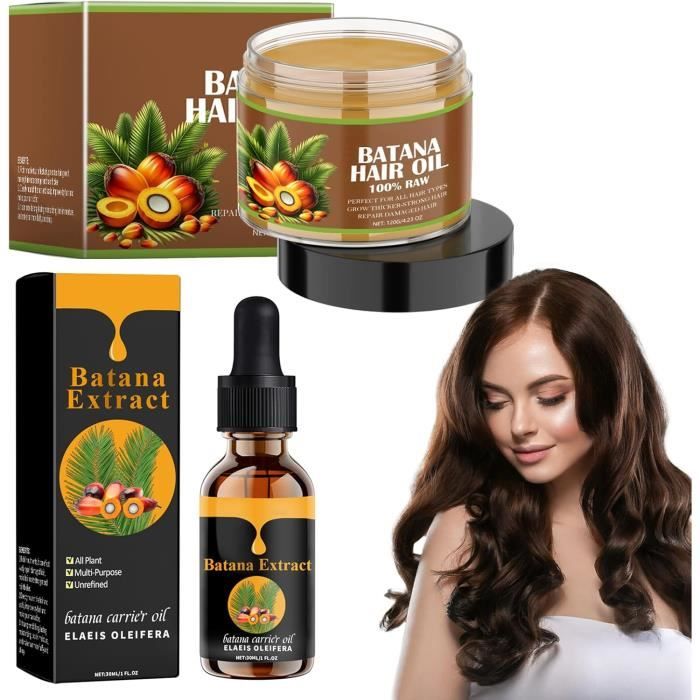 Huile De Batana Crème Capillaire 100ml - Pour La Croissance Des Cheveux, Soin