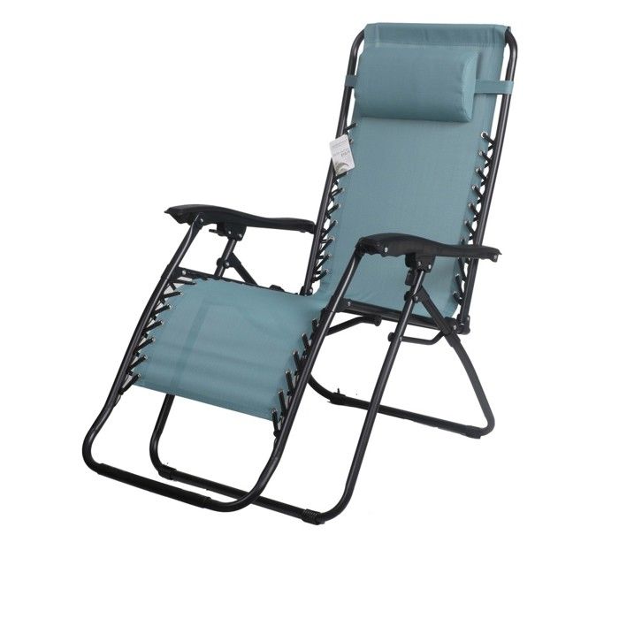 Fauteuil relax dextérieur coloris bleu 90x108x64 cm Fauteuil relax dextérieur coloris bleu 90x108x64 cm