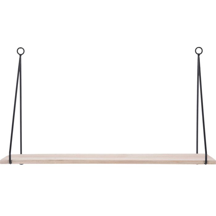 Étagère Murale Bois et Métal Étroite Minimaliste Étagère Murale Bois et Métal Étroite Minimaliste