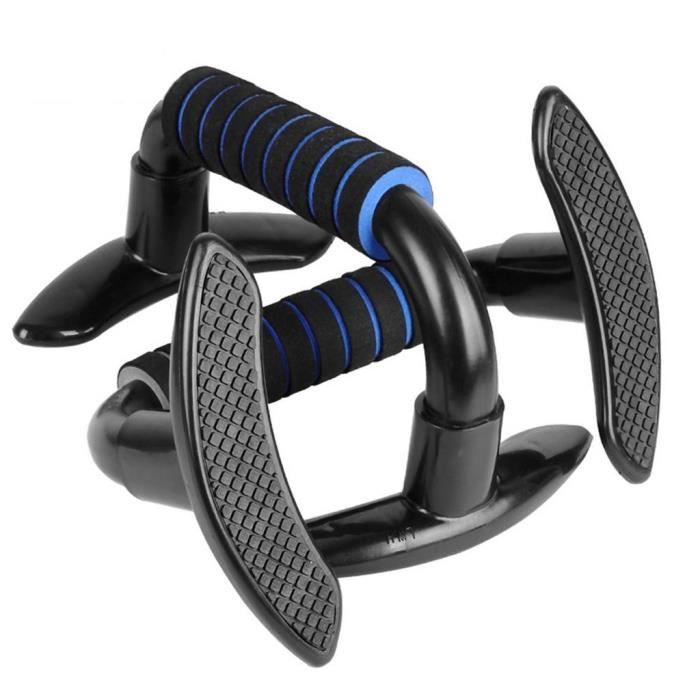 Poignées De Pompes En Bois Massif – Barres Push Up Ergonomiques Anti-Douleur Poignets, Charge Max 300 Kg