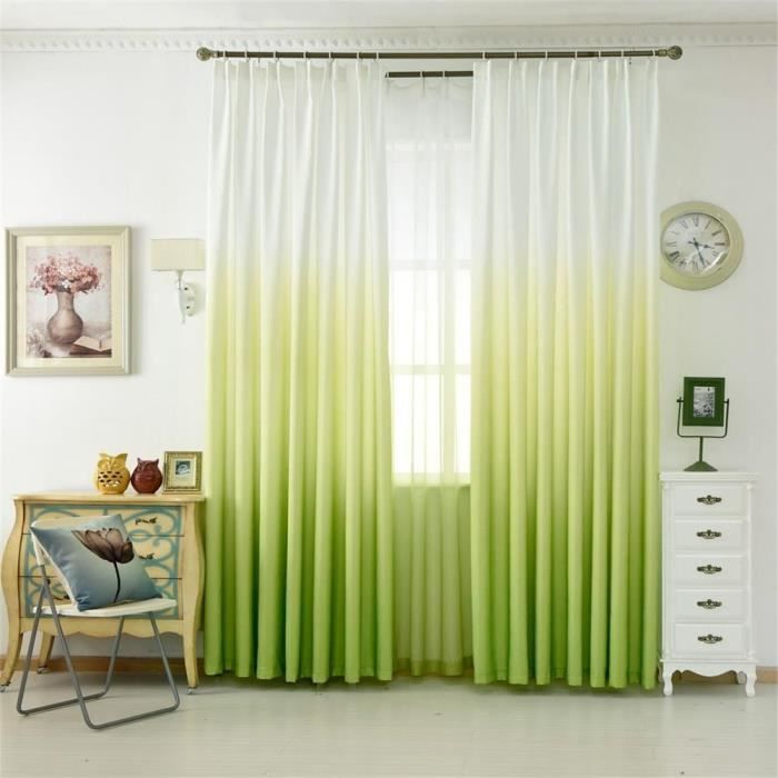 1PC 250cmx100cm Feuilles Voilage Rideau Tulle Fenêtre De Traitement