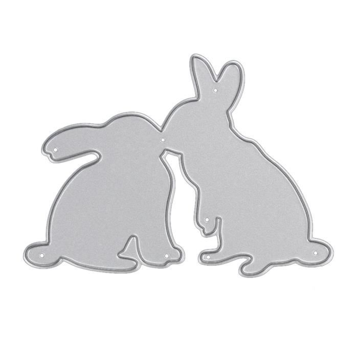 Pâques Lapin Mère et enfant en métal coupe meurt pochoir scrapbooking À faire soi-même Album Pâques Lapin Mère et enfant en métal coupe meurt pochoir scrapbooking À faire soi-même Album