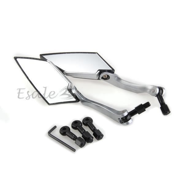 Paire De Rétroviseurs Moto Ronds 8mm - Réglables, Droit Et Gauche Universels
