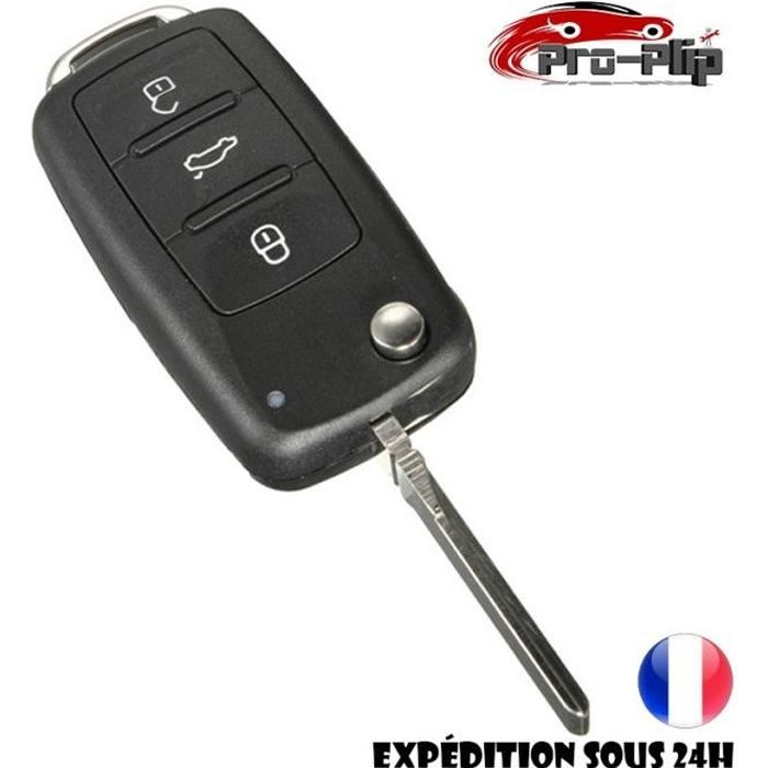 CLE PLIP SEAT Toledo Ibiza Leon Lupo 3 boutons COQUE N°2 @Pro-Plip