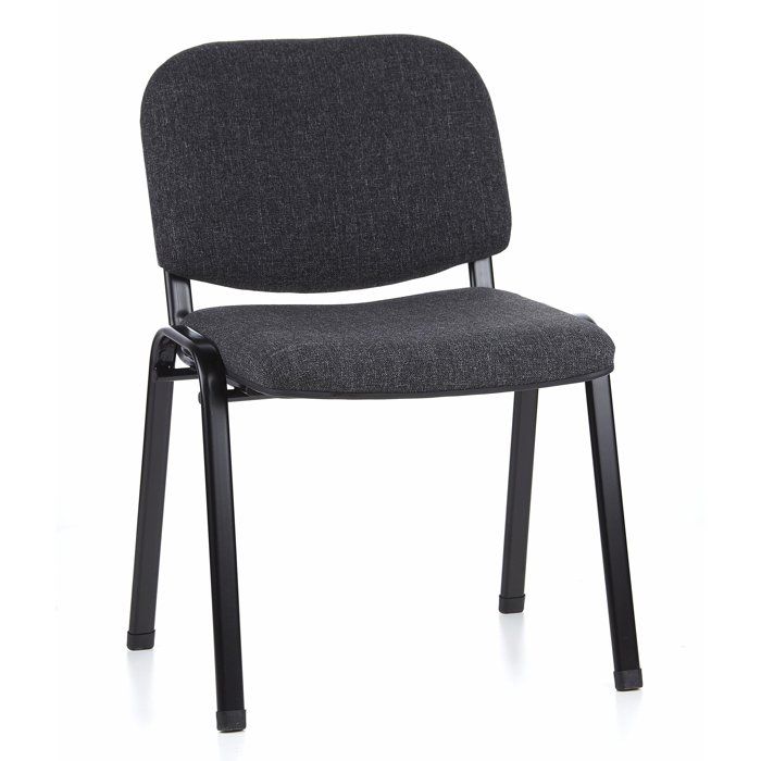 Chaise à quatre pieds - hjh OFFICE - XT 600 SW - Noir/Anthracite - Tissu Chaise à quatre pieds - hjh OFFICE - XT 600 SW - Noir/Anthracite - Tissu