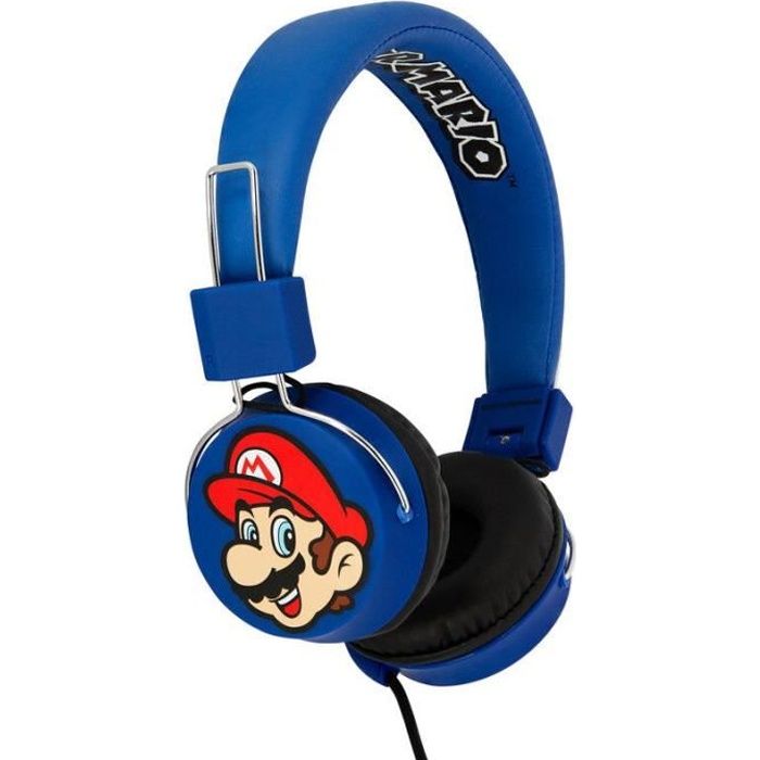 Casque audio Mario Luigi Premium Folding - Bleu, Filaire