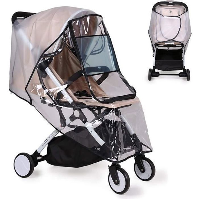 Habillage Pluie pour Poussette Housse Universelle, Capote de Pluie pour  Poussette,Avec Fermeture éclair, Protection pluie pour Pouss - Cdiscount  Puériculture & Eveil bébé