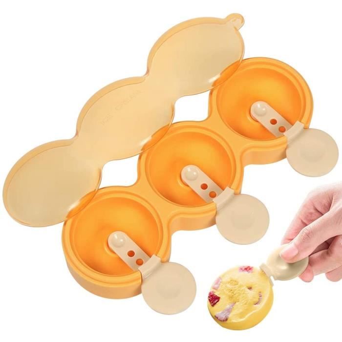 Moule à Glace Silicone Esquimaux - Mini Glaces à L'Eau DIY Réutilisable - Formes Animaux Mignons