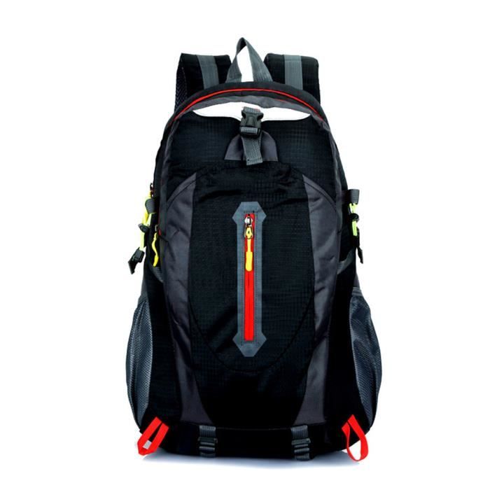 Sac à Dos de Voyage de Randonnée - GUOCU - Léger et Emballable - Noir - Mixte