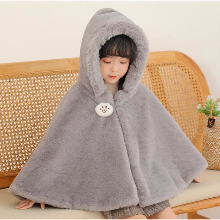 Kalavika Cape Fille Veste Capuchon Manteau Capuchon Coupe Vent