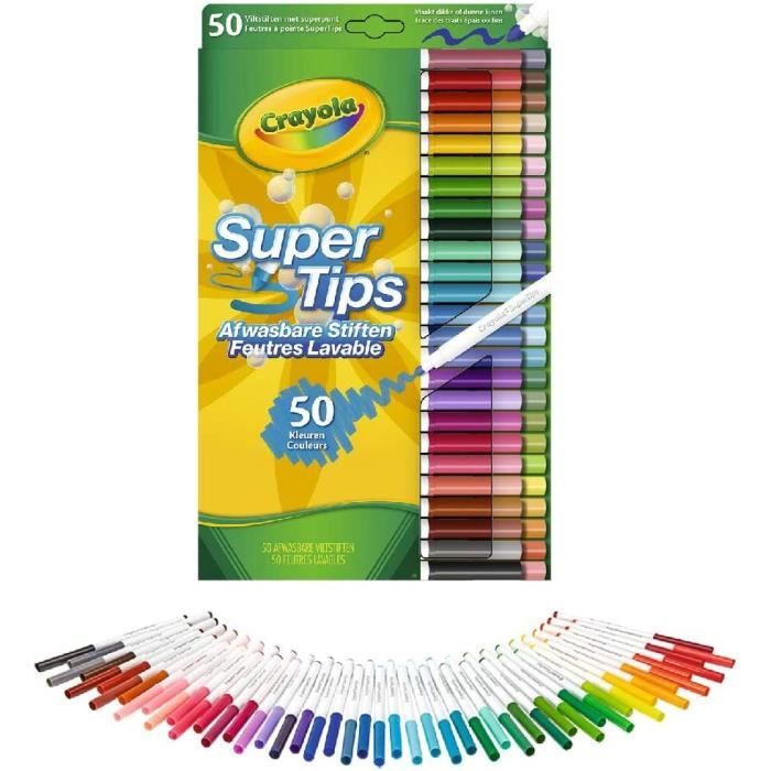 Acheter 8 colles pailletées lavables Crayola 3524 aux couleurs
