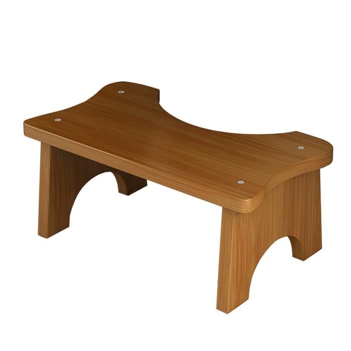 Tabouret De Toilette En Bambou - Ergonomique à 35° Pour Adultes Et Enfants | Anti-Dérapant, Facile à Ranger