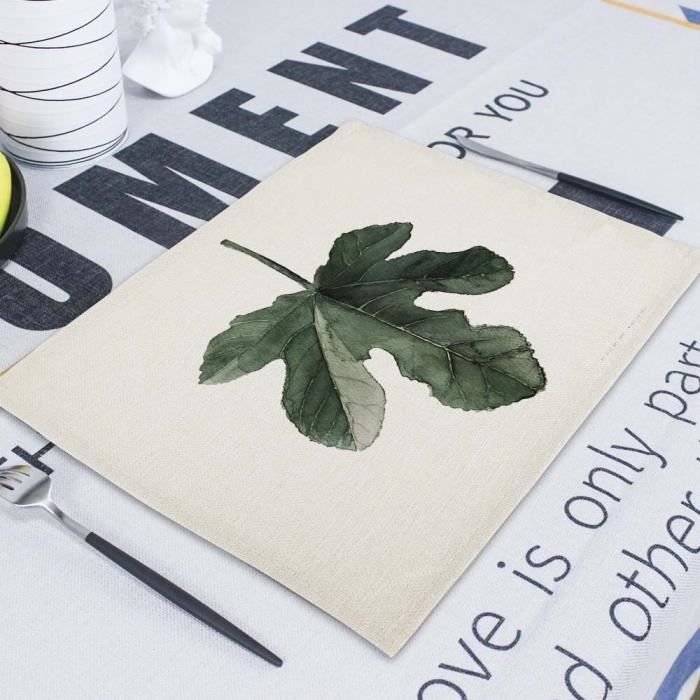 Porte-serviettes De Table Acrylique - Motif Feuilles Vertes - 10,5x12,5cm - Pour Cuisine, Salle De Bain, Fêtes