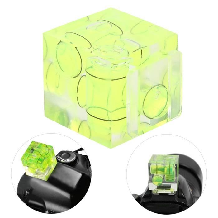 Niveau à Bulle 2 Axes Pour Appareil Photo - Universel | 33x19mm | Pour Flash Ou Griffe