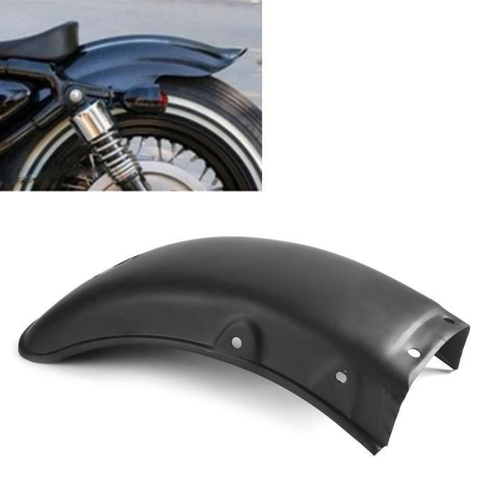 Garde-boue Arrière Moto Universel En ABS - Pour Bobber, Chopper, Tout-terrain, Style Noir, Protection Roue - 12