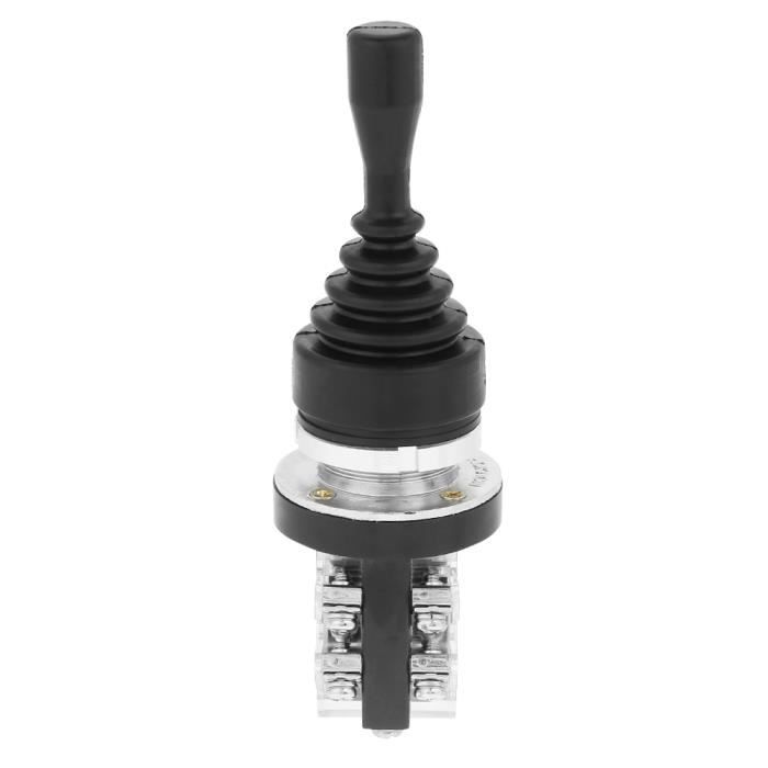Commutateur Joystick 2 Positions GUUZI - Momentané 30mm - Pour Panneau Industriel 150V/250V/380V