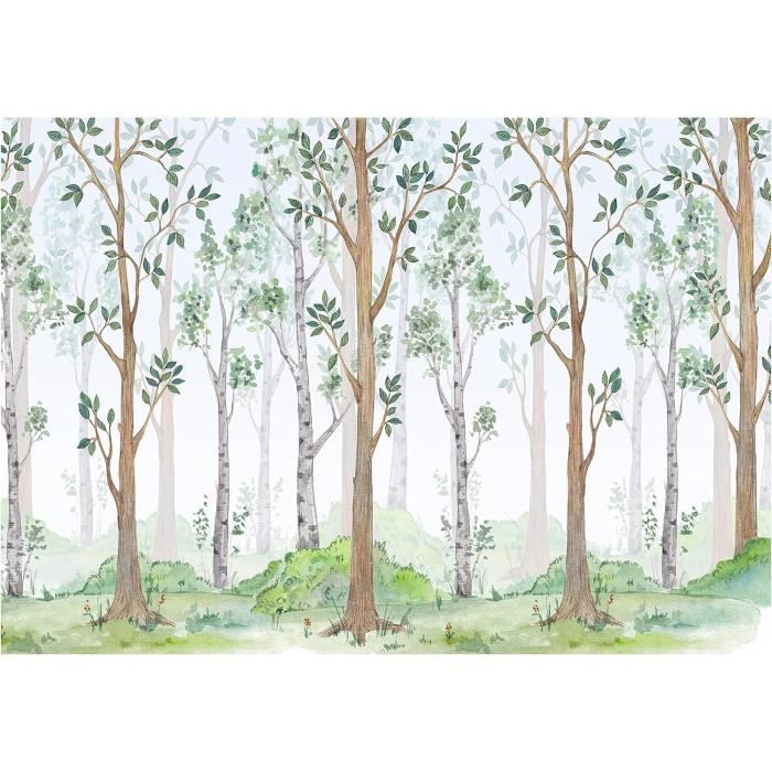Papier Peint Panoramique Soie 350x256cm sur mesure taille Fresque ...