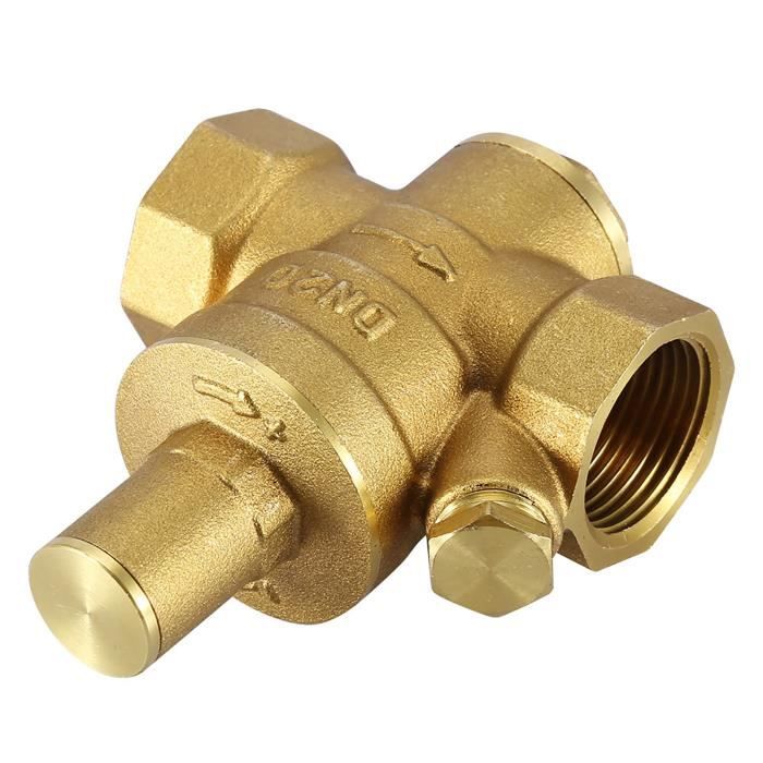Vanne De Régulation De Pression D'Eau Réglable Avec Manomètre - Entrée/Sortie G3/4" - Pour Jardin, Irrigation, Système D'Eau