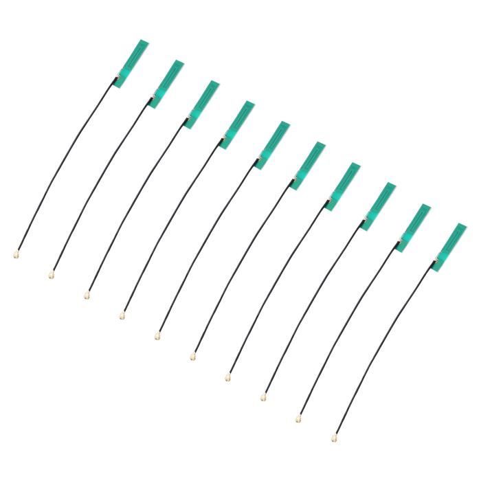 Tbest antenne PCB 10 pièces antenne WIFI interne RG1.13 fil bon signal couverture large du