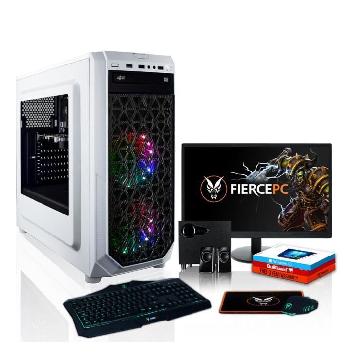 Achat Ordinateur de bureau Fierce Exile PC Gamer de Bureau - AMD Ryzen 3 2200G 4x3.7GHz CPU, 16Go RAM, Radeon Vega 8, 1To HDD - 1136486 pas cher