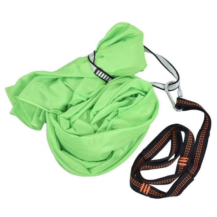 Hamac Élastique 5 M Pour Yoga Aérien Pilates – Bleu Ciel Avec Mousquetons Et Chaînes Wellsem