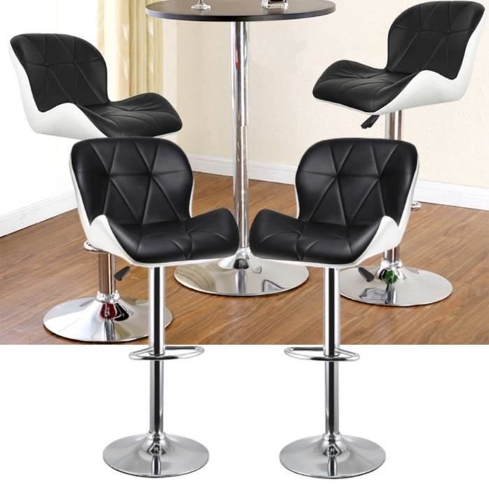 Tabouret De Bar Noir Et Blanc