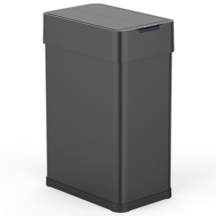 Poubelle de cuisine automatique SILVERLAKE Noir Acier inoxydable 60 L