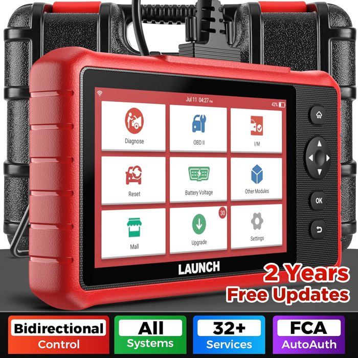 LAUNCH X431 CRP909X Valise Diagnostic Auto OBD2 Scanner Outil de diagnostic Tous les systèmes 28+ Fonctions de Reset En Français