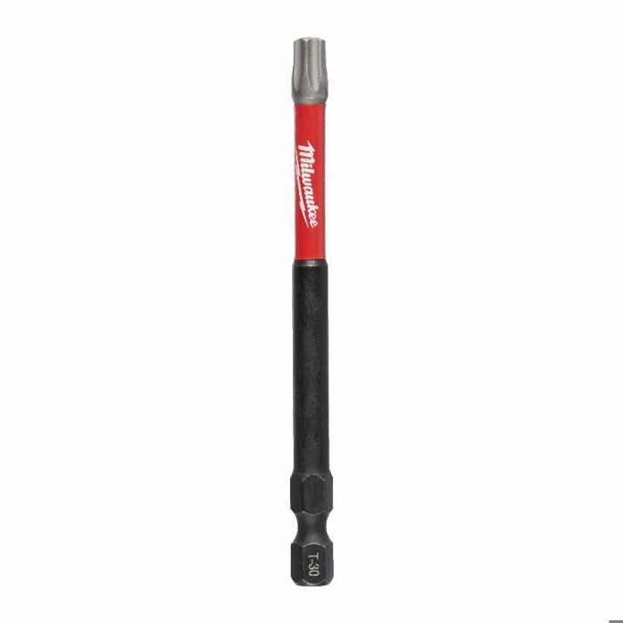 Milwaukee Embouts de vissage - Shockwave - Torx 30 - 90 mm - Shock Zone (acier spécial)