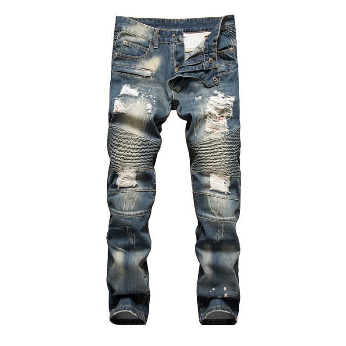 Jean bleu troué hot sale