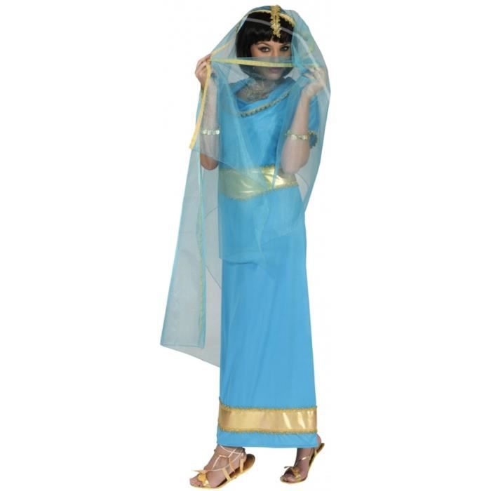 Déguisement Bollywood Hindou Femme Bleu Oriental(e) Polyester